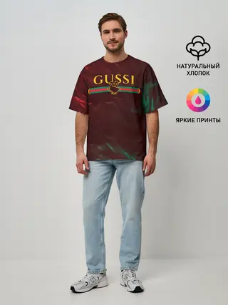 Мужская футболка оверсайз / GUSSI / ГУСИ