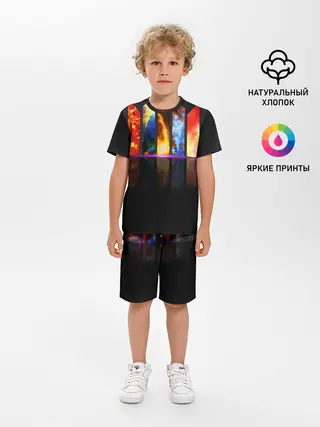 Детская пижама с шортами / GALAXY