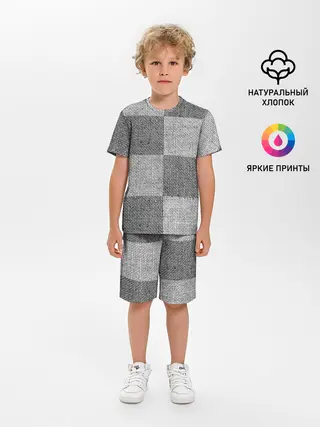 Детская пижама с шортами / Denim Patchwork