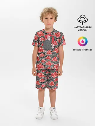 Детская пижама с шортами / Кот-оборотень