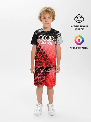 Детская пижама с шортами / Audi sport auto motors