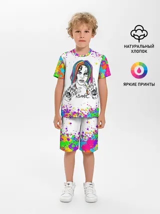 Детская пижама с шортами / Такеши 6ix9ine