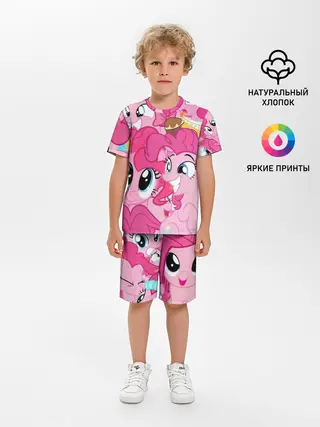 Детская пижама с шортами / Pinkie Pie pattern