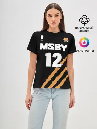Женская базовая футболка / 12 | MSBY | BLACK JACKALS