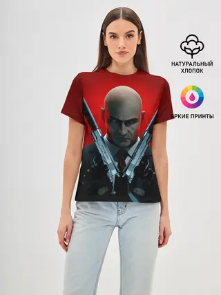 Женская базовая футболка / Agent here