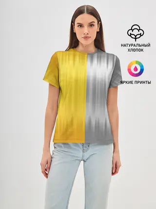 Женская базовая футболка / Gold and Silver
