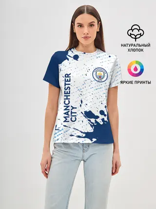 Женская базовая футболка / MANCHESTER CITY Манчестер Сити
