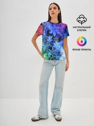 Женская базовая футболка / ЗИМНЕЕ УТРО