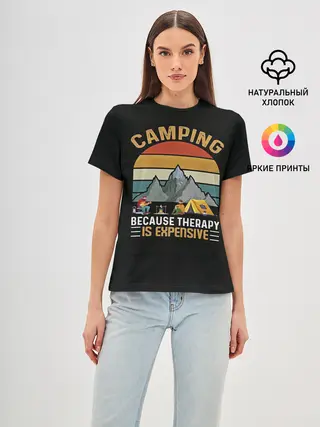 Женская базовая футболка / Camping