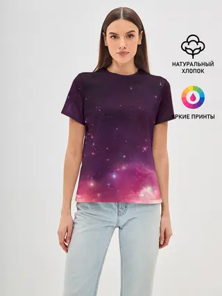 Женская базовая футболка / Космическая вспышка