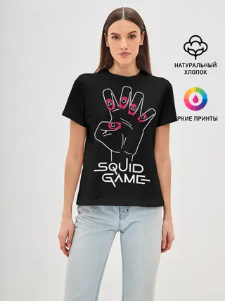 Женская базовая футболка / Hand of player 001