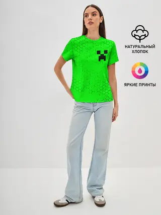 Женская базовая футболка / MINECRAFT / МАЙНКРАФТ