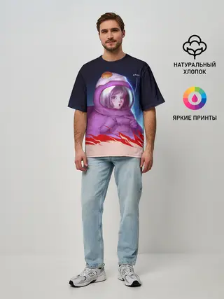 Мужская футболка оверсайз / Among UsEtow