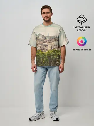 Мужская футболка оверсайз / Рим