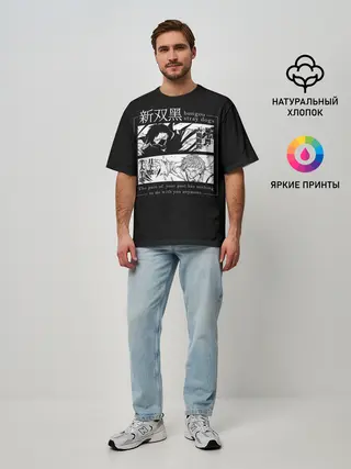 Мужская футболка оверсайз / Бродячие псы Ацуши и акутагава