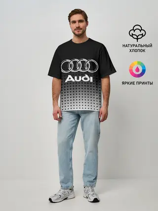 Мужская футболка оверсайз / Audi