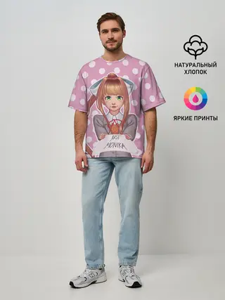 Мужская футболка оверсайз / Monika Pop Art
