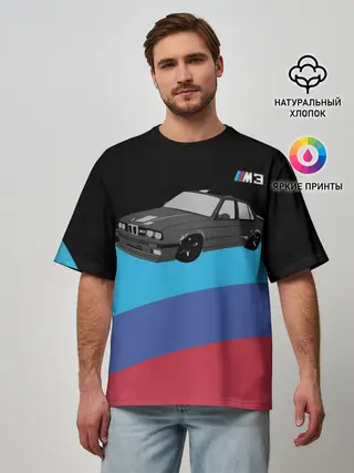 Мужская футболка оверсайз / BMW M3