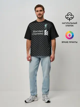Мужская футболка оверсайз / Virgil van Dijk third 19-20