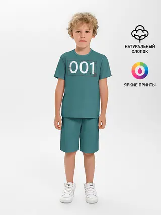 Детская пижама с шортами / Игрок в кальмара 001.