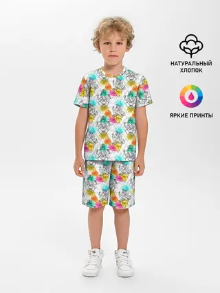 Детская пижама с шортами / Йога