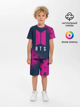 Детская пижама с шортами / BTS / БТС
