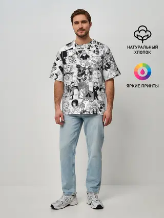 Мужская футболка оверсайз / Семь смертных грехов