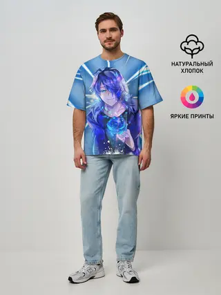 Мужская футболка оверсайз / Аниме.. Роза
