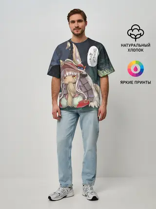 Мужская футболка оверсайз / Nanachi