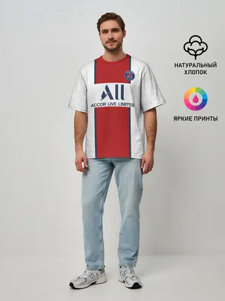 Мужская футболка оверсайз / PSG away 20-21