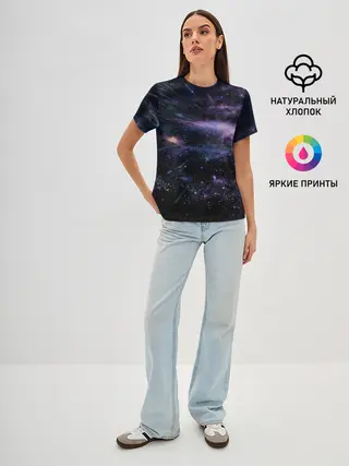 Женская базовая футболка / Cosmos