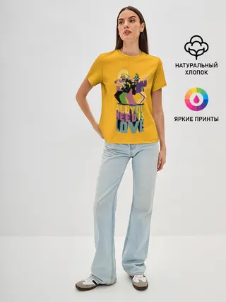 Женская базовая футболка / Всё что тебе нужно это любовь