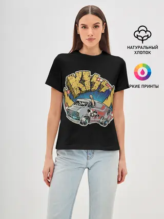 Женская базовая футболка / Едем на Кисс