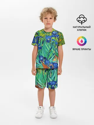 Детская пижама с шортами / Ирисы Ван Гога