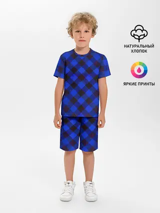 Детская пижама с шортами / В клетку