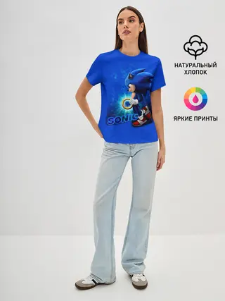 Женская базовая футболка / SONIC