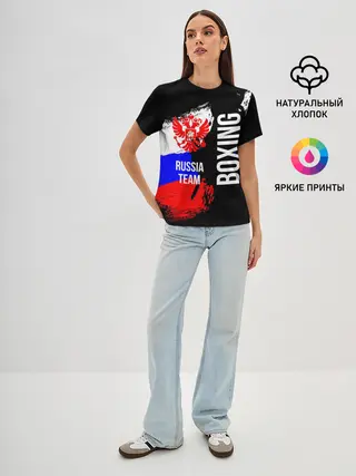 Женская базовая футболка / Boxing Russia Team