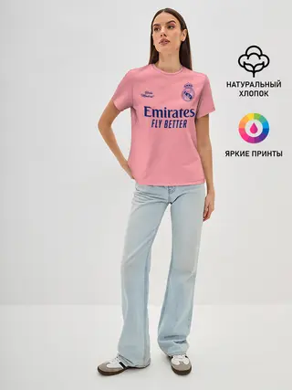 Женская базовая футболка / REAL MADRID, выездная 20/21