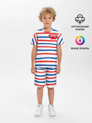 Детская пижама с шортами / Крабик