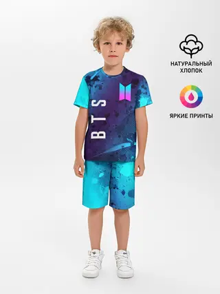 Детская пижама с шортами / BTS / БТС