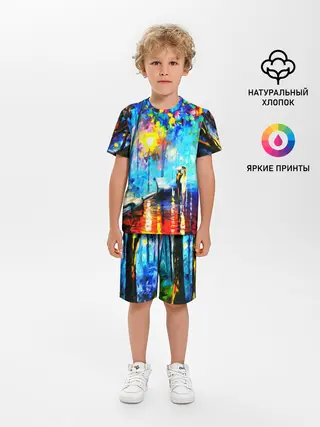 Детская пижама с шортами / ВЕЧЕРНЯЯ ПРОГУЛКА