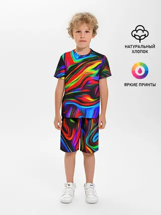 Детская пижама с шортами / ABSTRACT
