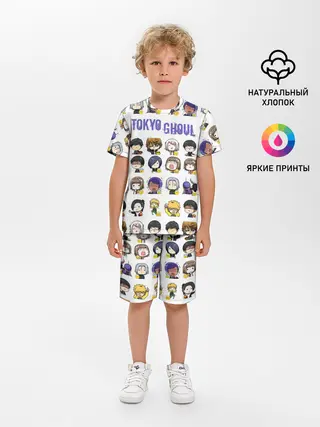 Детская пижама с шортами / Токийский гуль пресонажи