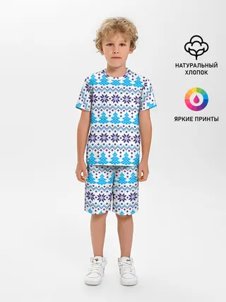 Детская пижама с шортами / Сибирская зима 2022