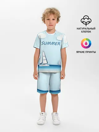 Детская пижама с шортами / ПАРУСНИКИ | SUMMER
