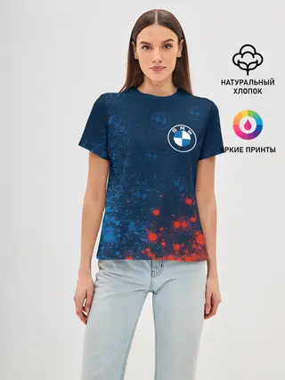 Женская базовая футболка / BMW / БМВ