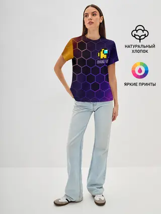 Женская базовая футболка / AMONG US / АМОНГ АС