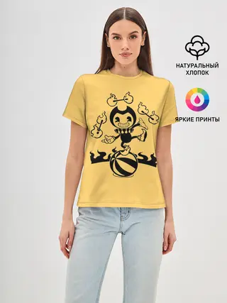 Женская базовая футболка / Bendy And The Ink Machine