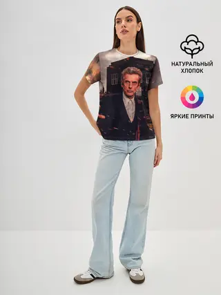 Женская базовая футболка / Доктор Кто