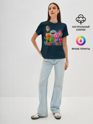 Женская базовая футболка / UglyDolls. Куклы с характером